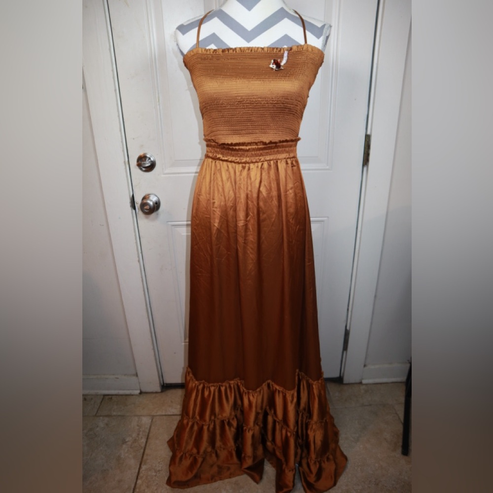 BRONZED | MAXI DRESS SIZE SMALL